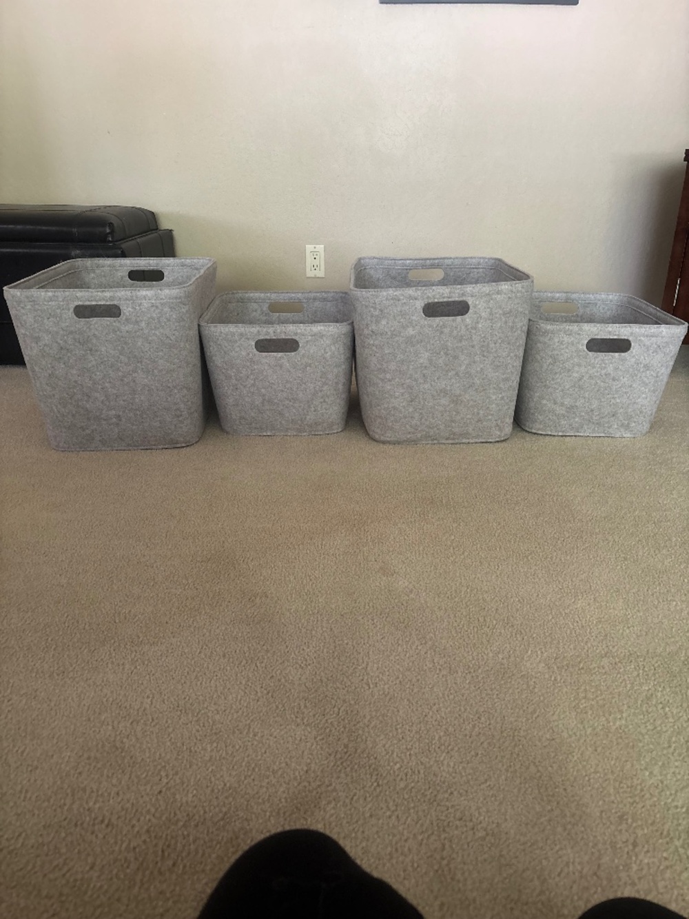 4 Brightroom Felt Storage Bins – $40 for All
